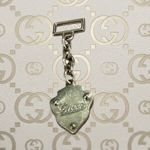 Authentic Gucci luxury designer vintage gold tone purse charm